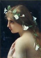 Jules Joseph Lefebvre - Nymph with morning glory flowers